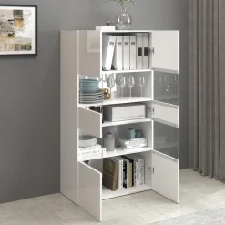 OTTO home Vitrine »Egypt« 2 Glastüren, Front Hochglanz lackiert, Korpus matt