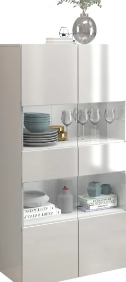 OTTO home Vitrine »Egypt« 2 Glastüren, Front Hochglanz lackiert, Korpus matt