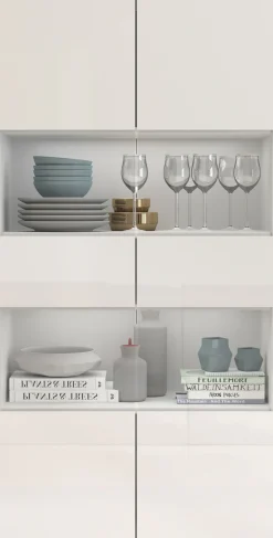 OTTO home Vitrine »Egypt« 2 Glastüren, Front Hochglanz lackiert, Korpus matt