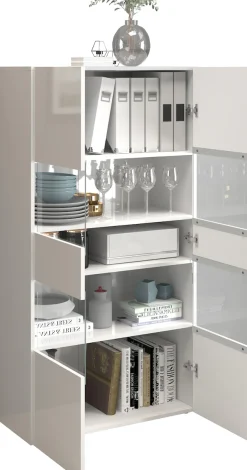 OTTO home Vitrine »Egypt« 2 Glastüren, Front Hochglanz lackiert, Korpus matt