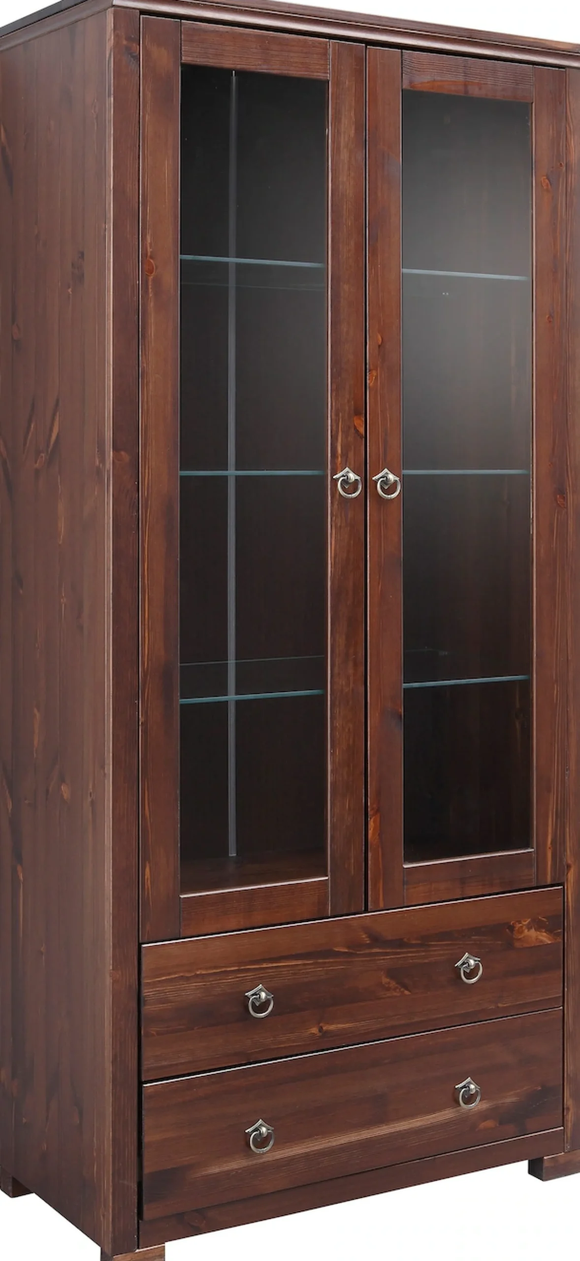 OTTO home Vitrine »Gotland« Breite 80 cm, Höhe 178 cm, mit Glastüren, aus massiver Kiefer, FSC®