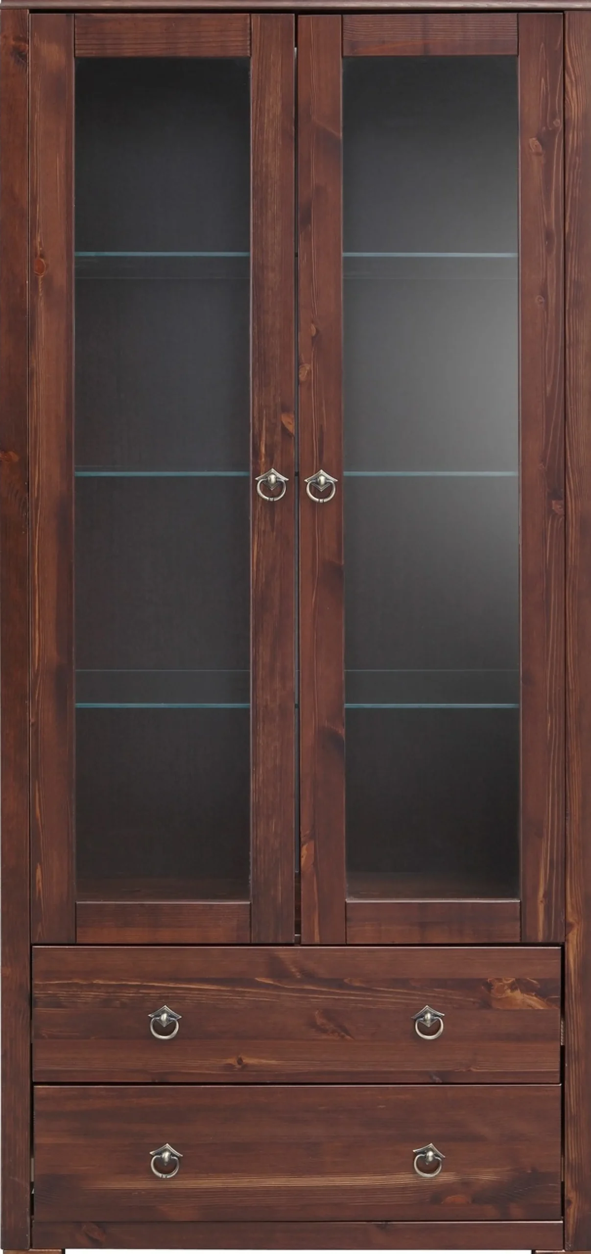 OTTO home Vitrine »Gotland« Breite 80 cm, Höhe 178 cm, mit Glastüren, aus massiver Kiefer, FSC®