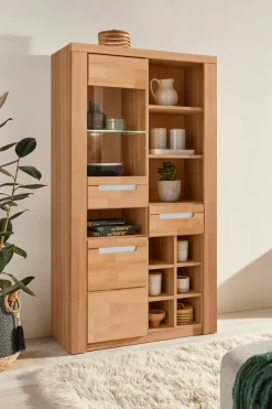 OTTO home Vitrine »Kolding« teilmassiv