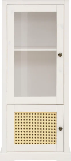 OTTO home Vitrine »Linda« aus massivem Kiefernholz, mit schönen Metallgriffen