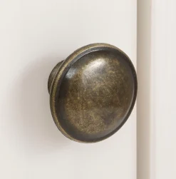OTTO home Vitrine »Linda« aus massivem Kiefernholz, mit schönen Metallgriffen