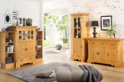 OTTO home Vitrine »Milan« Höhe 199 cm, Massivholz, FSC®-zertifiziert