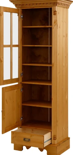 OTTO home Vitrine »Milan« Höhe 199 cm, Massivholz, FSC®-zertifiziert