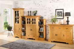 OTTO home Vitrine »Milan« Höhe 199 cm, Massivholz, FSC®-zertifiziert
