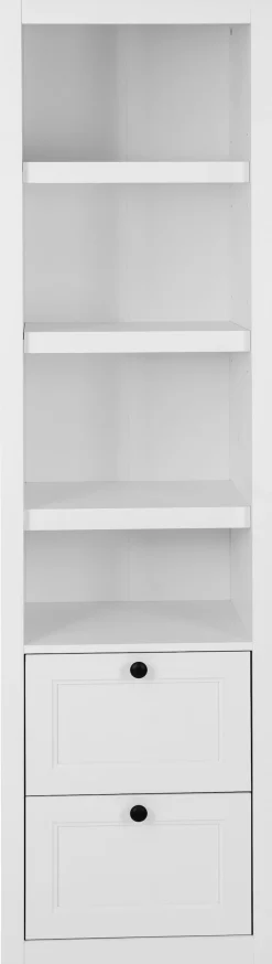 OTTO home Vitrine »Rigny« aus MDF, mit Holz-Zierleiste, schwarzem Metallgriff