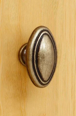 OTTO home Vitrine »Soeren Regal mit 2 Glastüren und 2 Holztüren, B/TH: 80/29/220 cm« Kiefer FSC®-zertifiziert, 1 offenes Fach, 6 Fächer hinter den Türen