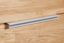 OTTO home Vitrine »ZARA 2 Holztüren, 2 Glastüren, 10 Fächer, pflegeleicht, holz geölt« B/T/H: 100/40/190cm, Massivholzfronten, Korpus aus Melamin