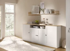 OTTO home Wandboard »Brest, Wandregal im Landhausstil, Hängeregal mit Ablagefläche« vielseitig einsetzbar, zeitlos, 180 cm breit