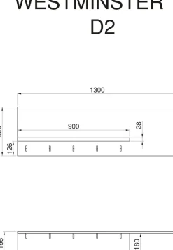 OTTO home Wandregal »KS-Westminster« Breite 130 cm, mit 5 Haken, exclusiv by Otto