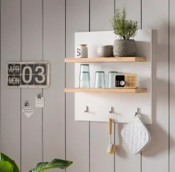 OTTO home Wandregal »KS-Westminster« mit 2 Ablageböden, 3 Haken, Breite 60 cm, exclusiv by Otto