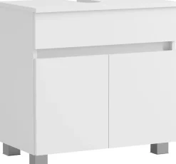 OTTO home Waschbeckenunterschrank »Bozen, Unterbeckenschrank 60 cm« griffloses Design, Maße (B/T/H): 60/35/54 cm