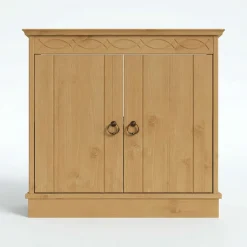 OTTO home Waschbeckenunterschrank »Indra, Badschrank, Badmöbel, Badezimmerschrank« B/T/H: 64/32/66 cm,aus massiver Kiefer, 2 Türen,FSC®-zertifiziert