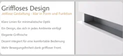 OTTO home Waschtisch »BOZEN, Aufsatz-Waschtisch mit Keramkbecken« Aufsatz-Keramkibecken, grifflose Front