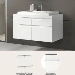 OTTO home Waschtisch »MAOI, inklusive Mineralguss-Aufsatzwaschbecken, Breite 100cm« Waschbecken, Waschbeckenschrank, Kommode, Badunterschrank