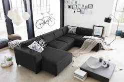 OTTO home Wohnlandschaft »Bulky U-Form« in U-Form und XXL Sitzfläche, modular aufgebaut