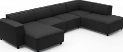 OTTO home Wohnlandschaft »Bulky U-Form« in U-Form und XXL Sitzfläche, modular aufgebaut