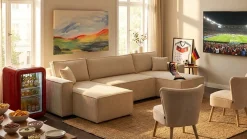 OTTO home Wohnlandschaft »CASSI L-Form, 311cm - OTTO. Verlässliche Qualität.« Schlaffunktion (133/270), Bettkasten, Cord, Unser Tiefpreis