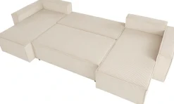 OTTO home Wohnlandschaft »CASSI L-Form, 311cm - OTTO. Verlässliche Qualität.« Schlaffunktion (133/270), Bettkasten, Cord, Unser Tiefpreis