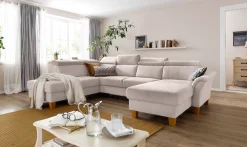 OTTO home Wohnlandschaft »Conville U-Form« Kopfteilverstellung wahlweise mit Schlaffunktion und Bettkasten