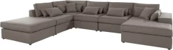 OTTO home Wohnlandschaft »Florid U-Form« 6 Teile, bestehend aus Modulen, viele Bezugsqualitäten, auch in Cord