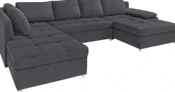OTTO home Wohnlandschaft »Labene U-Form« wahlweise mit Schlaffunktion und Bettkasten