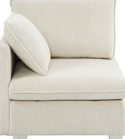 OTTO home Wohnlandschaft »Matti, Modul-Sofa, individuell stellbar, in Cord« modularer 4-Sitzer mit 2 Hockern, weicher Cordbezug