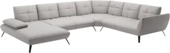 OTTO home Wohnlandschaft »Mikado U-Form« inkl. Sitztiefenverstellung und Armteilverstellung