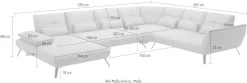 OTTO home Wohnlandschaft »Mikado U-Form« inkl. Sitztiefenverstellung und Armteilverstellung