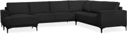 OTTO home Wohnlandschaft »OLAND Flachgewebe U-Form, XXL, B: 342 cm, Skandi-Design« Skandi-Design in Struktur, Flachgewebe, Luxus-Microfaser, Boucle