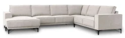 OTTO home Wohnlandschaft »OLAND Struktur fein U-Form, XXL, B: 342 cm, Skandi-Design« Skandi-Design in Struktur, Flachgewebe, Luxus-Microfaser, Boucle