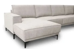 OTTO home Wohnlandschaft »OLAND Struktur fein U-Form, XXL, B: 342 cm, Skandi-Design« Skandi-Design in Struktur, Flachgewebe, Luxus-Microfaser, Boucle