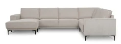 OTTO home Wohnlandschaft »OLAND Cord U-Form, XXL, B: 342 cm, Skandi-Design« Skandi-Design in Struktur, Flachgewebe, Luxus-Microfaser, Boucle