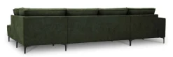 OTTO home Wohnlandschaft »OLAND Bouclé U-Form, XXL, B: 345 cm, Skandi-Design« U-Form, 345 cm, Wellenunterfederung, Skandi-Design, Metallfüße