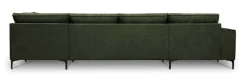OTTO home Wohnlandschaft »OLAND Bouclé U-Form, XXL, B: 345 cm, Skandi-Design« U-Form, 345 cm, Wellenunterfederung, Skandi-Design, Metallfüße