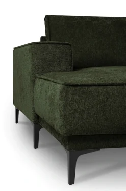 OTTO home Wohnlandschaft »OLAND Bouclé U-Form, XXL, B: 345 cm, Skandi-Design« U-Form, 345 cm, Wellenunterfederung, Skandi-Design, Metallfüße