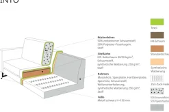 OTTO home Wohnlandschaft »Pinto, 350 cm, U-Form, XXL, mit Ottomanen« Cord, Chenille, Lederoptik, mit Keder, Metallfüße, Wellenunterfederung