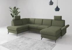 OTTO home Wohnlandschaft »Rochelle« wahlweise mit Schlaffunktion, Bettkasten und Armteilverstellung