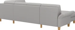 OTTO home Wohnlandschaft »Rochelle, U-Form« optional mit Armteilverstellung, mit Schlaffunktion & Bettkasten