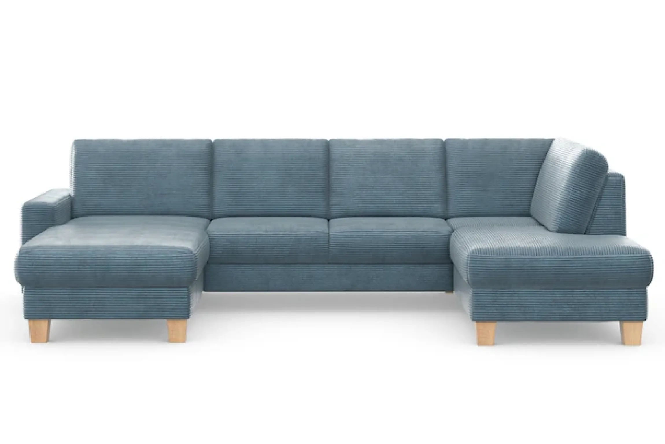 OTTO home Wohnlandschaft »Summer U-Form« mit oder ohne Schlaffunktion und Bettkasten, Cord-Bezug