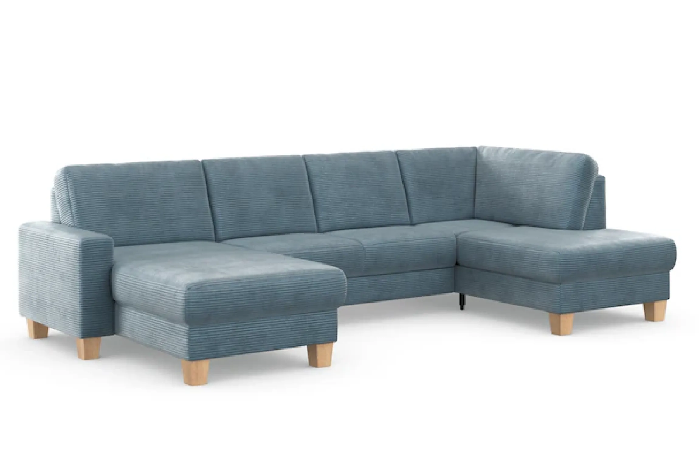 OTTO home Wohnlandschaft »Summer U-Form« mit oder ohne Schlaffunktion und Bettkasten, Cord-Bezug