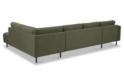 OTTO home Wohnlandschaft »Sveeva, U-Form, XXL, B.310 cm, schwarze Metallfüße« langlebiger Webstoff, mit Wellenunterfederung, viele Farben