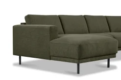OTTO home Wohnlandschaft »Sveeva, U-Form, XXL, B.310 cm, schwarze Metallfüße« langlebiger Webstoff, mit Wellenunterfederung, viele Farben