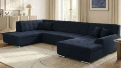 OTTO home Wohnlandschaft »Torrnby 360 x 201 cm, mit Steppungen, modern & stabil« U-Form, aus pflegeleichtem, weichem Luxus-Microfaser