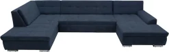 OTTO home Wohnlandschaft »Torrnby 360 x 201 cm, mit Steppungen, modern & stabil« U-Form, aus pflegeleichtem, weichem Luxus-Microfaser