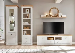 OTTO home Wohnwand »Westminster, Anbauwand im Landhausstil, Komplettset, Wohnzimmer-Set« Set, 4 Stk. tlg.