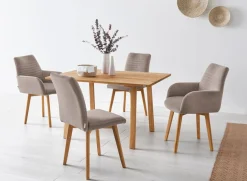 OTTO products Esstisch »Alessja« Breite 130 oder 150 cm, Eiche Massivholz mit veganem Bio-Öl behandelt